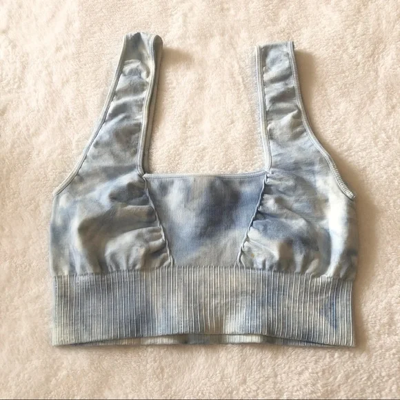 Free People Good Karma Tie-Dye Square Neck Bra - Picture 1 of 7